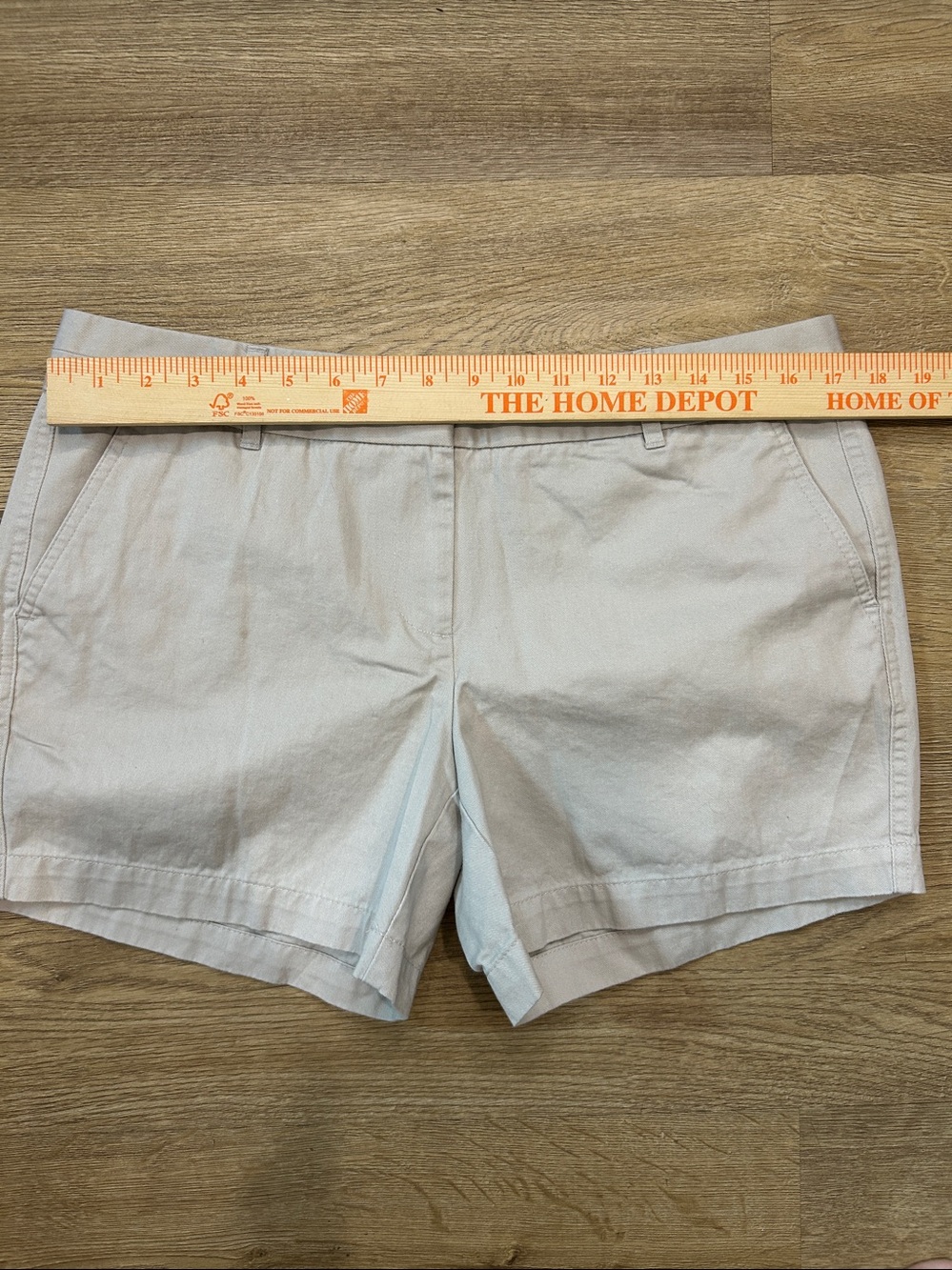 Counterparts Chino Khaki Beige 100% Cotton Shorts |Size 10 - Picture 6 of 8